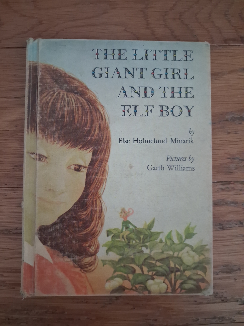 The Little Giant Girl and the Elf Boy — Illustrated Hardcover in Cream & Brown